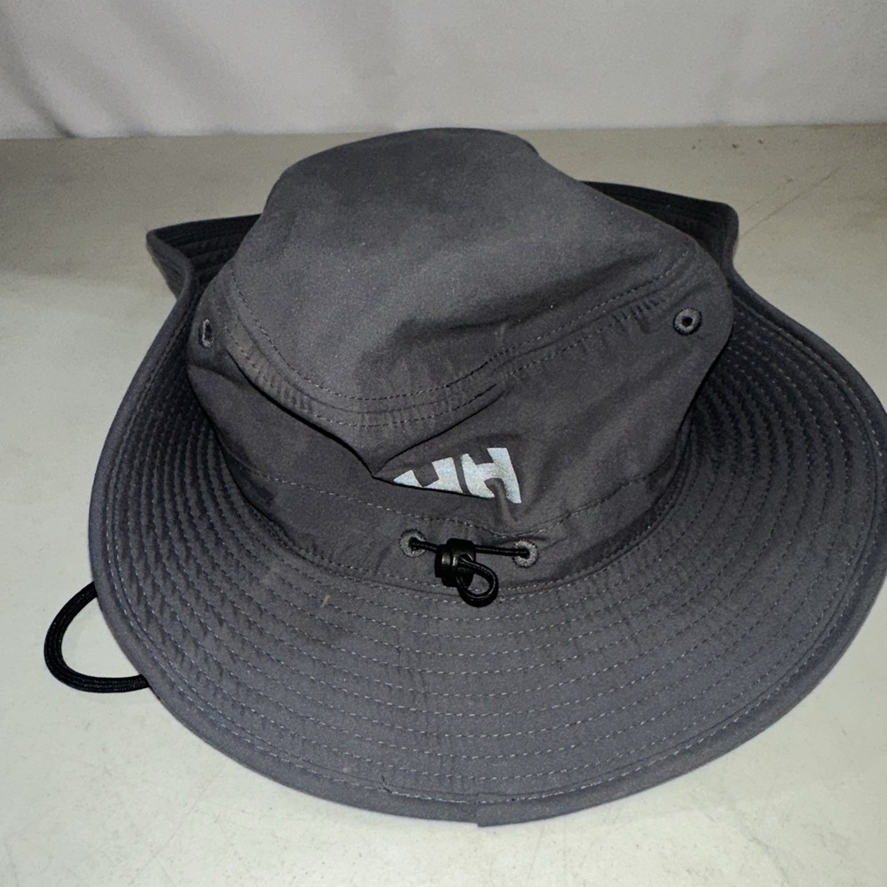 Helly Hansen Gray Boonie Hat Beaver Creek Resort Logo SPF 40+ Water Resistance - Picture 3 of 7